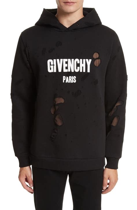 givenchy mens jumper|givenchy hoodie distressed.